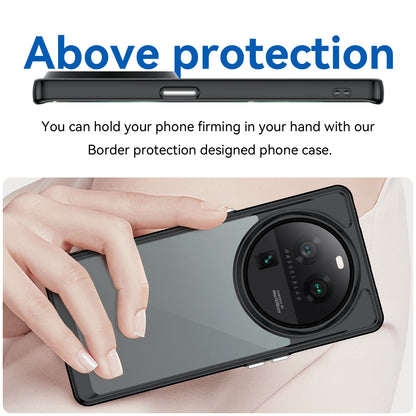 Cell Phone Cover for Oppo Find X6 Pro , Dustproof TPU+Acrylic Phone Case Protective Shell