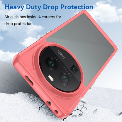 Cell Phone Cover for Oppo Find X6 Pro , Dustproof TPU+Acrylic Phone Case Protective Shell