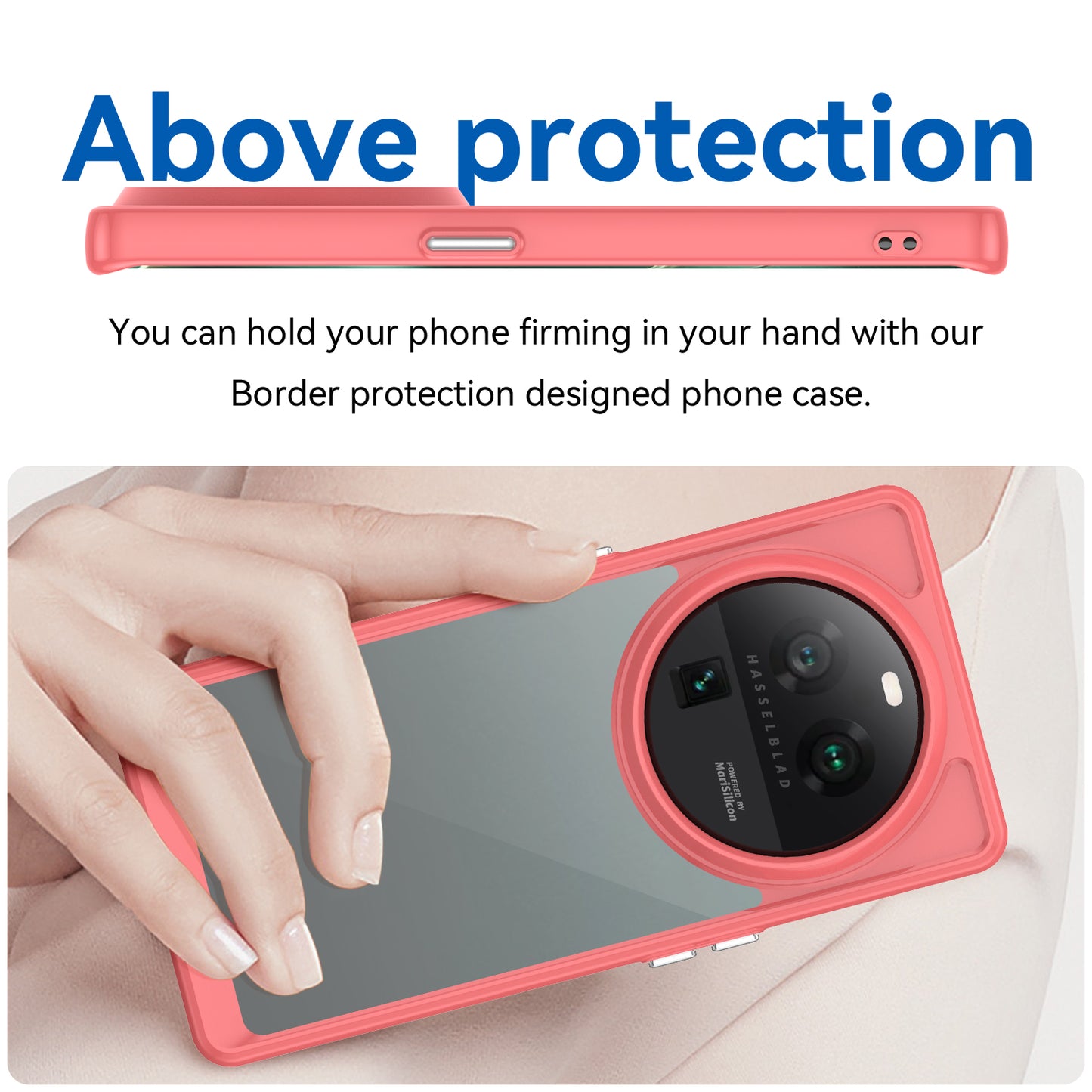 Cell Phone Cover for Oppo Find X6 Pro , Dustproof TPU+Acrylic Phone Case Protective Shell