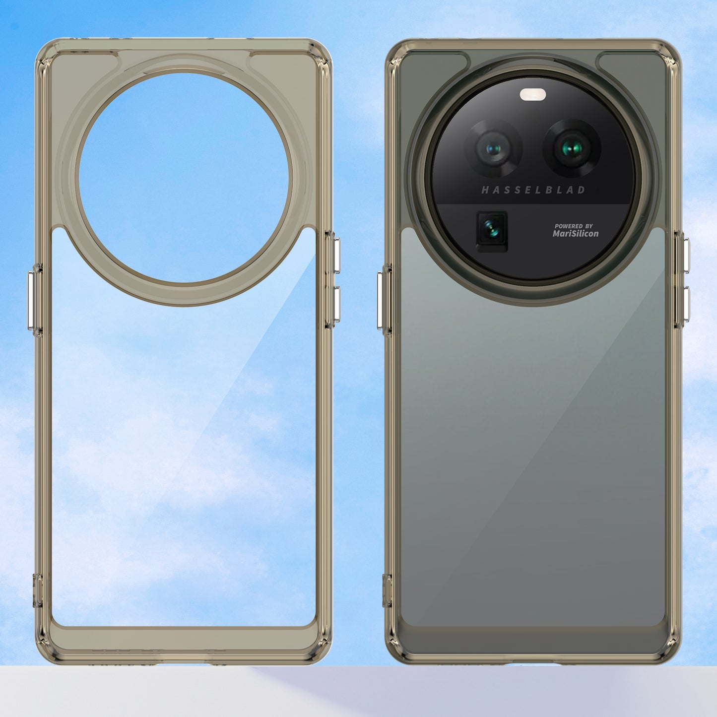 Cell Phone Cover for Oppo Find X6 Pro , Dustproof TPU+Acrylic Phone Case Protective Shell