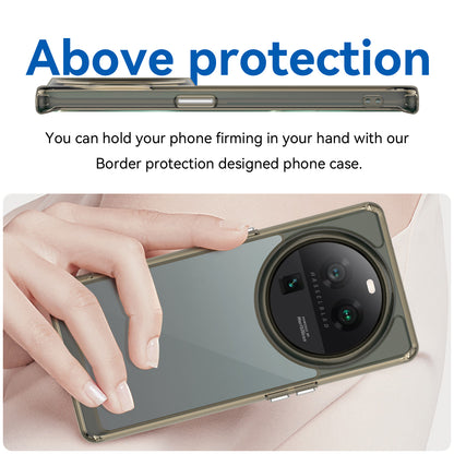 Cell Phone Cover for Oppo Find X6 Pro , Dustproof TPU+Acrylic Phone Case Protective Shell