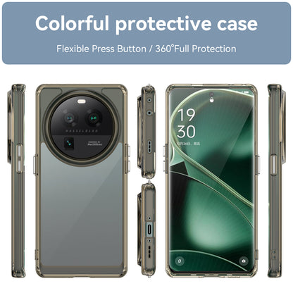 Cell Phone Cover for Oppo Find X6 Pro , Dustproof TPU+Acrylic Phone Case Protective Shell