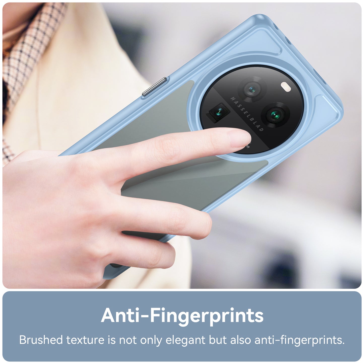 Cell Phone Cover for Oppo Find X6 Pro , Dustproof TPU+Acrylic Phone Case Protective Shell