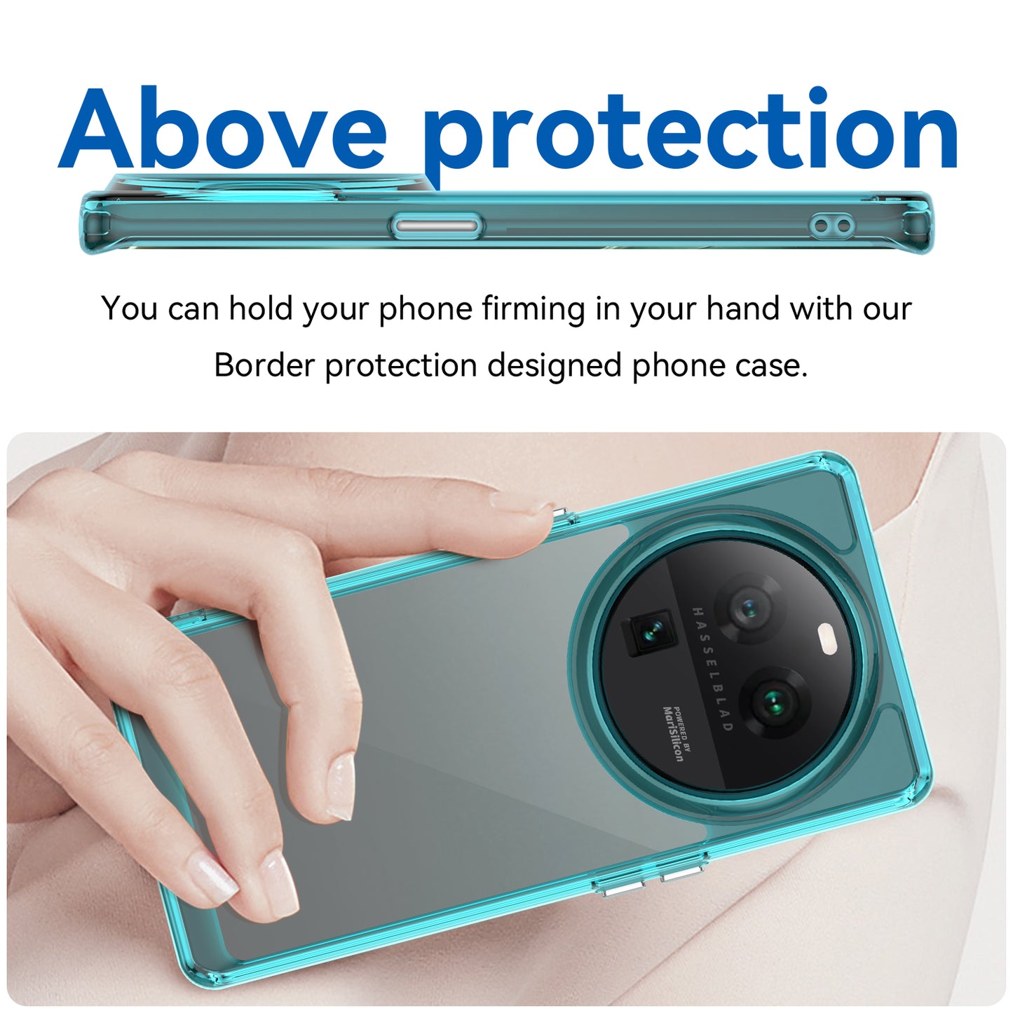 Cell Phone Cover for Oppo Find X6 Pro , Dustproof TPU+Acrylic Phone Case Protective Shell