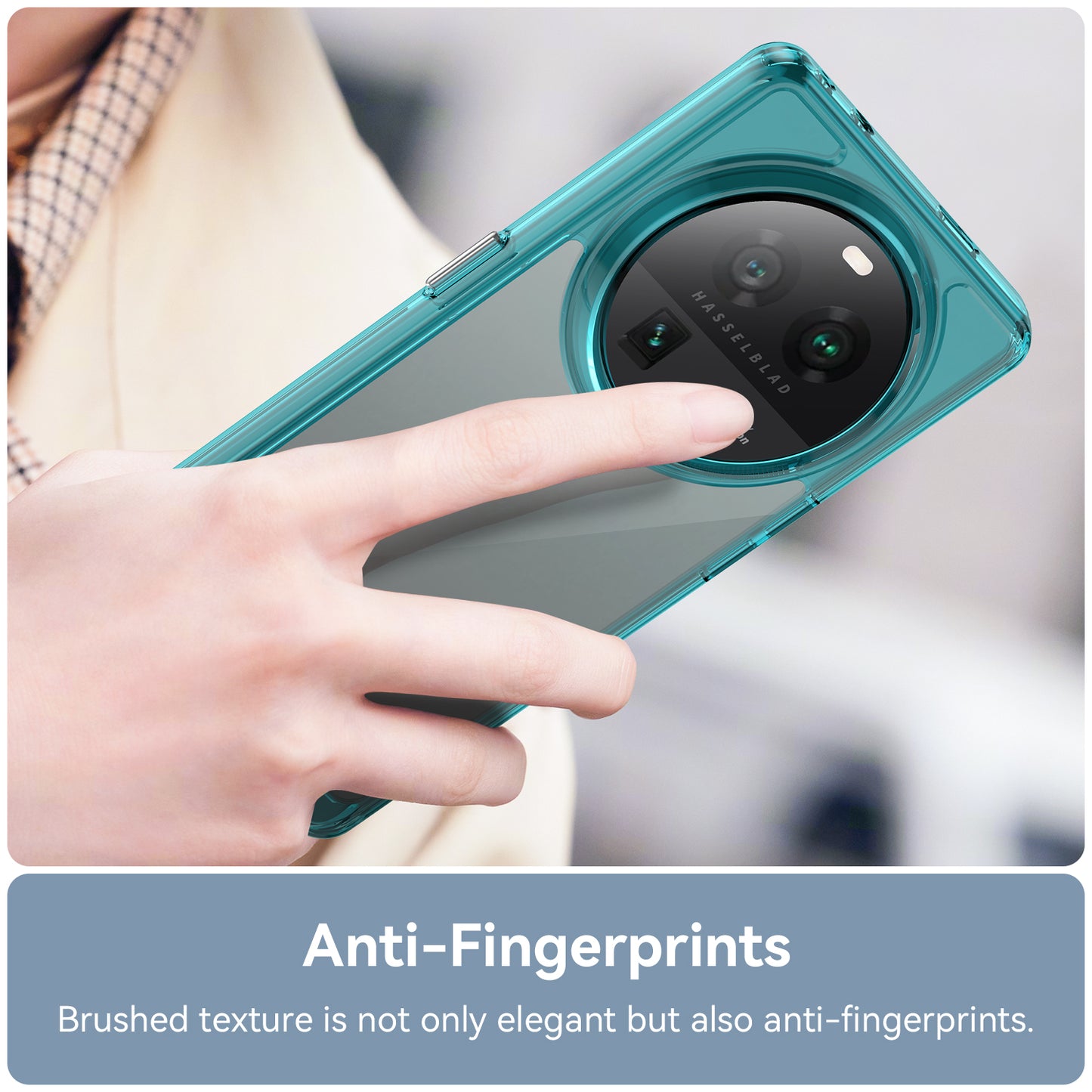 Cell Phone Cover for Oppo Find X6 Pro , Dustproof TPU+Acrylic Phone Case Protective Shell