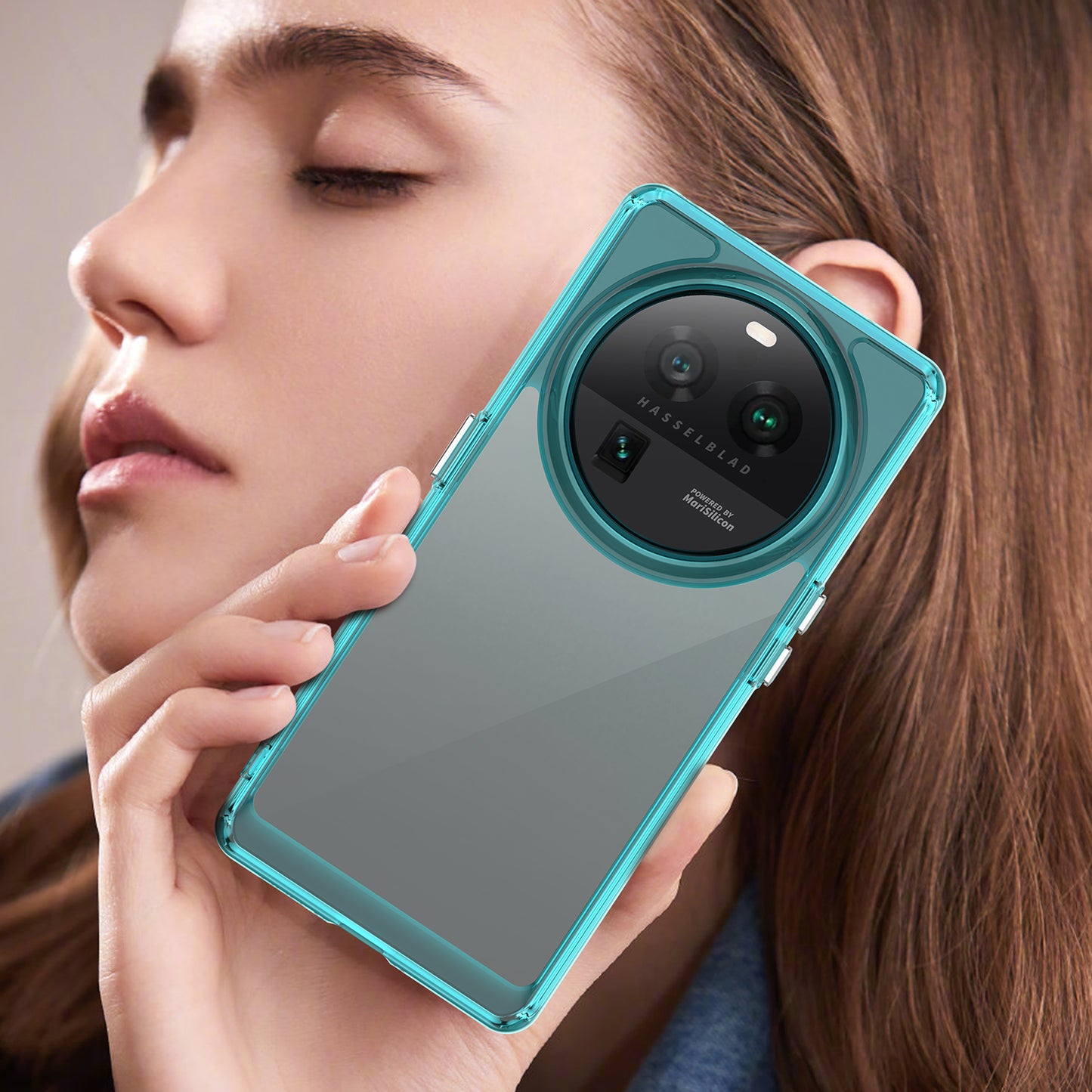 Cell Phone Cover for Oppo Find X6 Pro , Dustproof TPU+Acrylic Phone Case Protective Shell