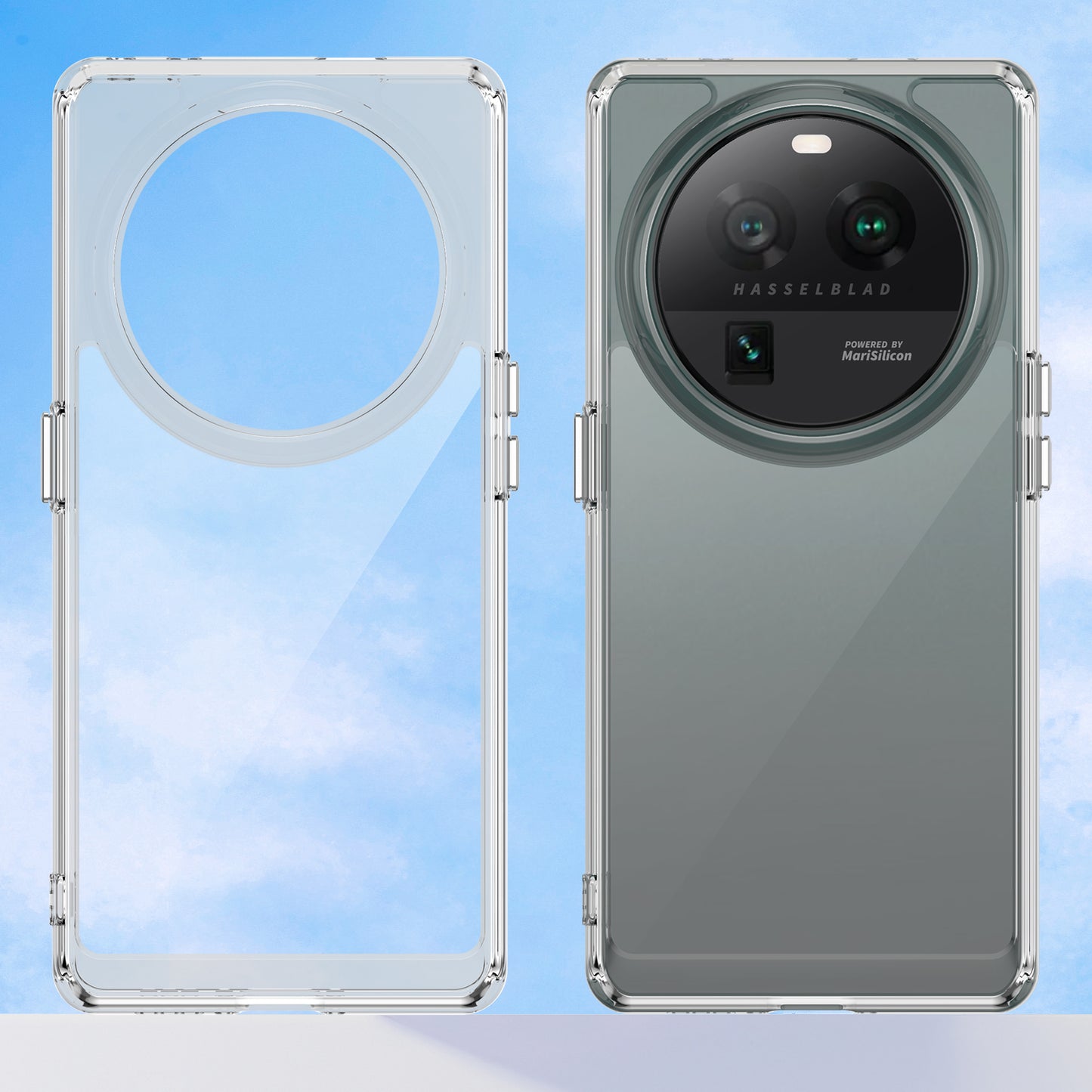 Cell Phone Cover for Oppo Find X6 Pro , Dustproof TPU+Acrylic Phone Case Protective Shell