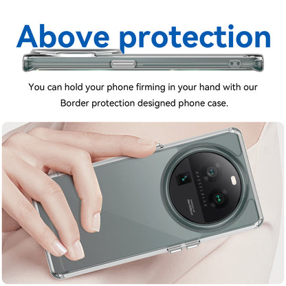 Cell Phone Cover for Oppo Find X6 Pro , Dustproof TPU+Acrylic Phone Case Protective Shell