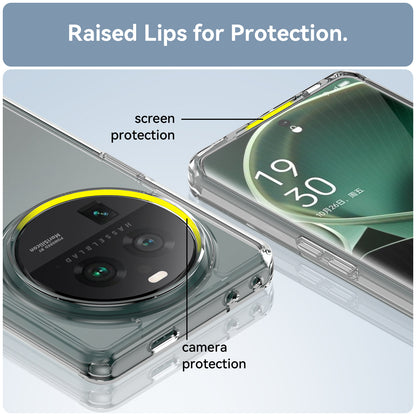 Cell Phone Cover for Oppo Find X6 Pro , Dustproof TPU+Acrylic Phone Case Protective Shell