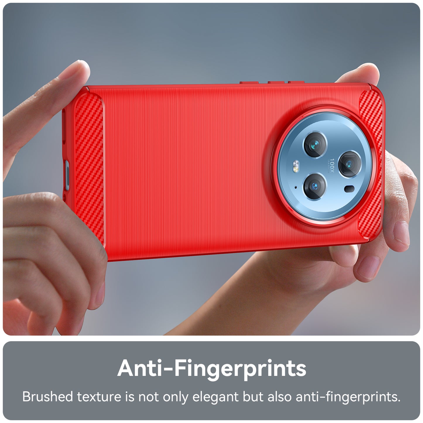 Flexible TPU Phone Case for Honor Magic5 Pro , Brushed Carbon Fiber Texture Dustproof Phone Cover