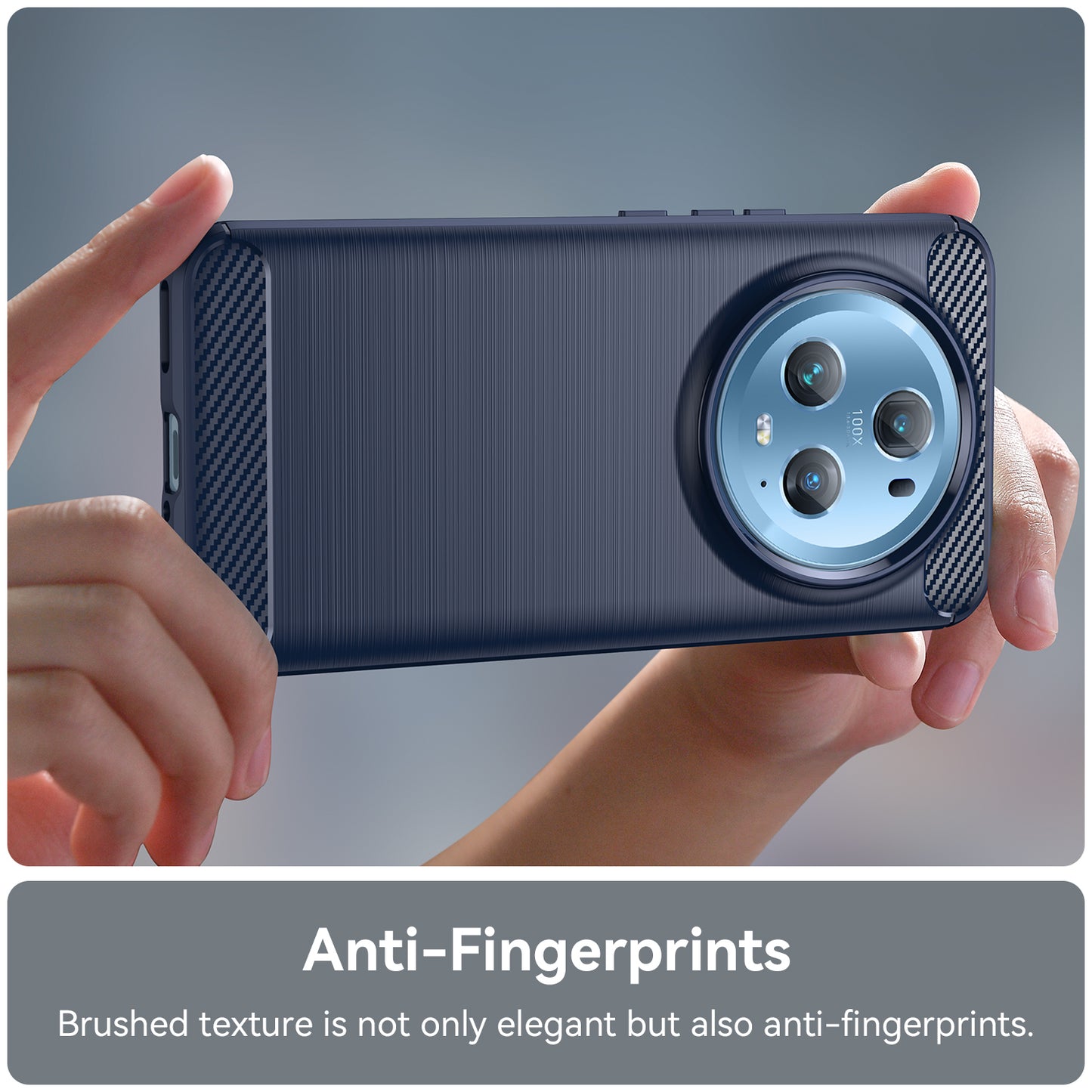 Flexible TPU Phone Case for Honor Magic5 Pro , Brushed Carbon Fiber Texture Dustproof Phone Cover