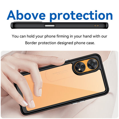 Slim-Fit Phone Cover for Oppo Reno8 T 4G , Phone Protector Anti-Dust TPU+Acrylic Cover