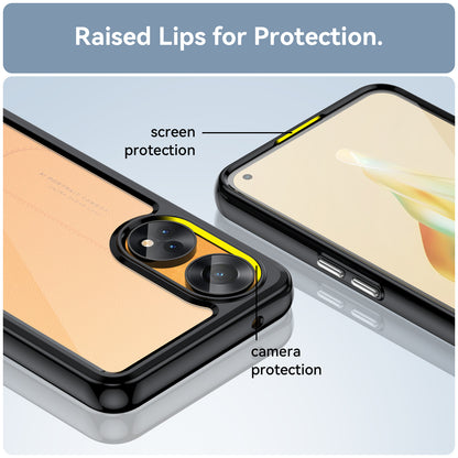 Slim-Fit Phone Cover for Oppo Reno8 T 4G , Phone Protector Anti-Dust TPU+Acrylic Cover