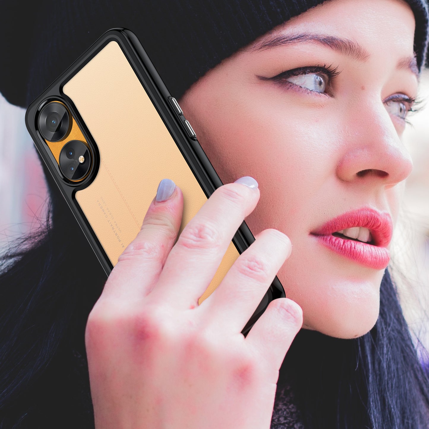 Slim-Fit Phone Cover for Oppo Reno8 T 4G , Phone Protector Anti-Dust TPU+Acrylic Cover