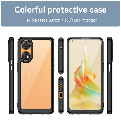 Slim-Fit Phone Cover for Oppo Reno8 T 4G , Phone Protector Anti-Dust TPU+Acrylic Cover