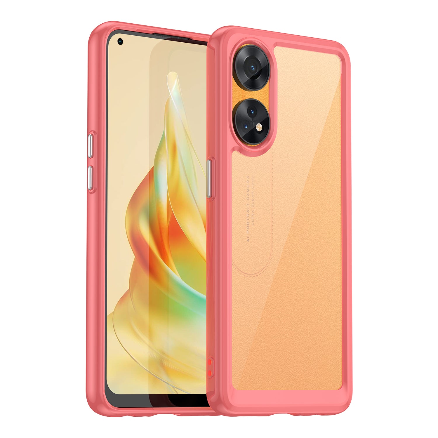 Slim-Fit Phone Cover for Oppo Reno8 T 4G , Phone Protector Anti-Dust TPU+Acrylic Cover
