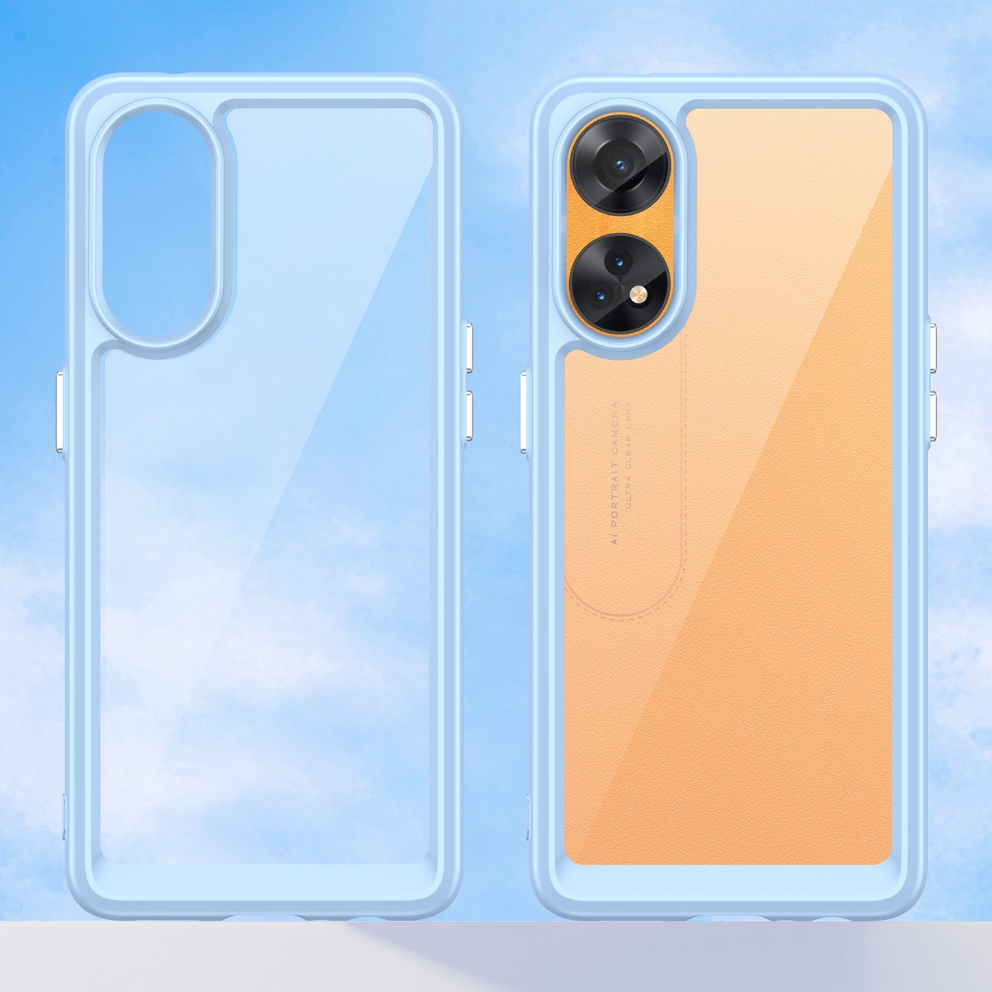 Slim-Fit Phone Cover for Oppo Reno8 T 4G , Phone Protector Anti-Dust TPU+Acrylic Cover