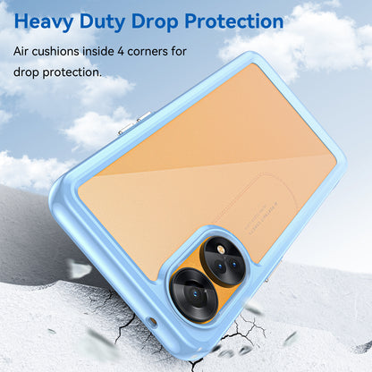 Slim-Fit Phone Cover for Oppo Reno8 T 4G , Phone Protector Anti-Dust TPU+Acrylic Cover