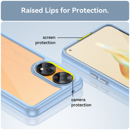 Slim-Fit Phone Cover for Oppo Reno8 T 4G , Phone Protector Anti-Dust TPU+Acrylic Cover