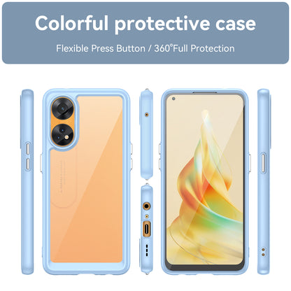 Slim-Fit Phone Cover for Oppo Reno8 T 4G , Phone Protector Anti-Dust TPU+Acrylic Cover