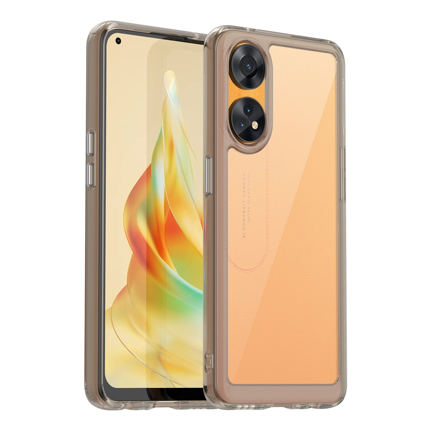 Slim-Fit Phone Cover for Oppo Reno8 T 4G , Phone Protector Anti-Dust TPU+Acrylic Cover