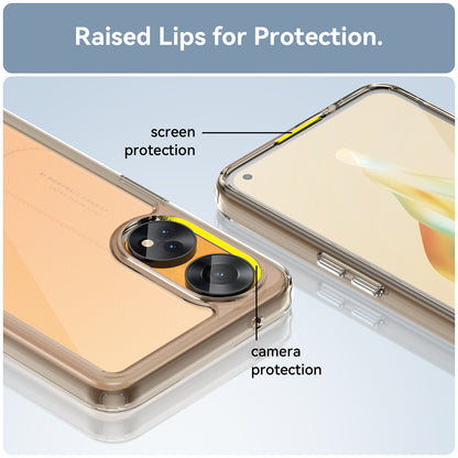Slim-Fit Phone Cover for Oppo Reno8 T 4G , Phone Protector Anti-Dust TPU+Acrylic Cover