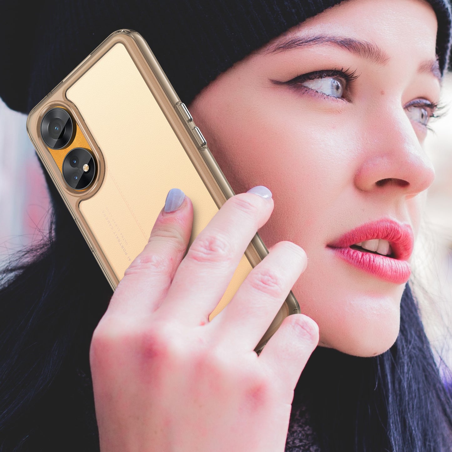 Slim-Fit Phone Cover for Oppo Reno8 T 4G , Phone Protector Anti-Dust TPU+Acrylic Cover