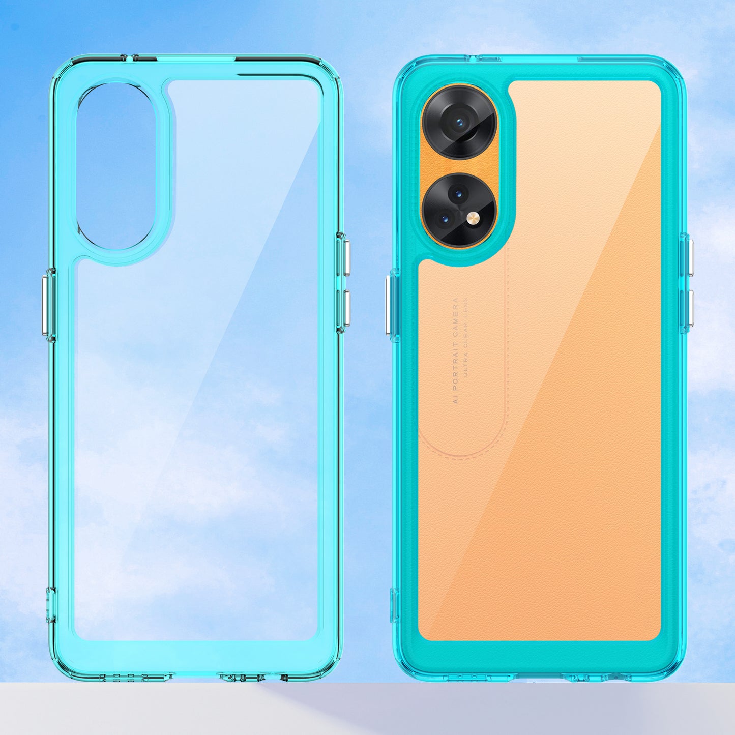 Slim-Fit Phone Cover for Oppo Reno8 T 4G , Phone Protector Anti-Dust TPU+Acrylic Cover