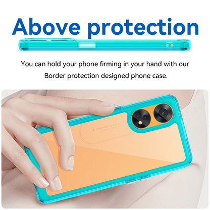 Slim-Fit Phone Cover for Oppo Reno8 T 4G , Phone Protector Anti-Dust TPU+Acrylic Cover