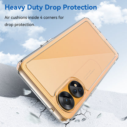 Slim-Fit Phone Cover for Oppo Reno8 T 4G , Phone Protector Anti-Dust TPU+Acrylic Cover
