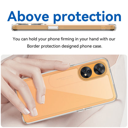 Slim-Fit Phone Cover for Oppo Reno8 T 4G , Phone Protector Anti-Dust TPU+Acrylic Cover