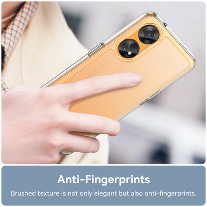 Slim-Fit Phone Cover for Oppo Reno8 T 4G , Phone Protector Anti-Dust TPU+Acrylic Cover