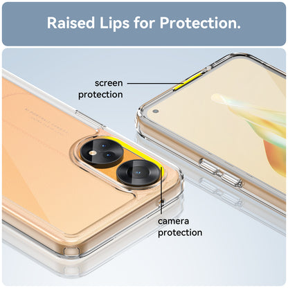 Slim-Fit Phone Cover for Oppo Reno8 T 4G , Phone Protector Anti-Dust TPU+Acrylic Cover
