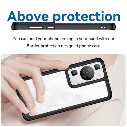 Raised Bezel Phone Case for Huawei P60 / P60 Pro, TPU+Acrylic Phone Shell Drop Protection Cover