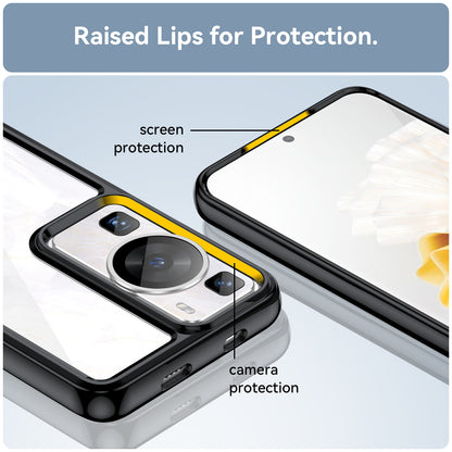 Raised Bezel Phone Case for Huawei P60 / P60 Pro, TPU+Acrylic Phone Shell Drop Protection Cover