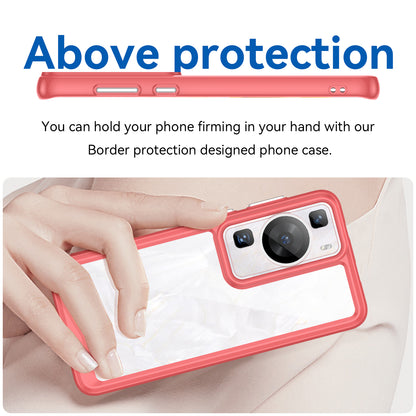 Raised Bezel Phone Case for Huawei P60 / P60 Pro, TPU+Acrylic Phone Shell Drop Protection Cover
