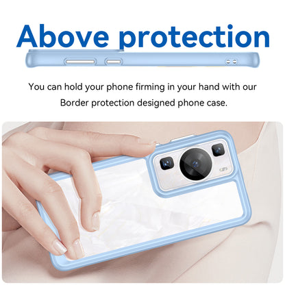 Raised Bezel Phone Case for Huawei P60 / P60 Pro, TPU+Acrylic Phone Shell Drop Protection Cover