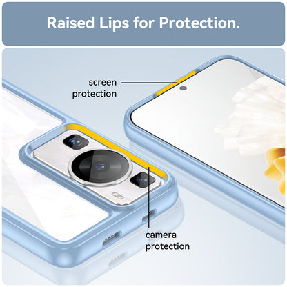 Raised Bezel Phone Case for Huawei P60 / P60 Pro, TPU+Acrylic Phone Shell Drop Protection Cover
