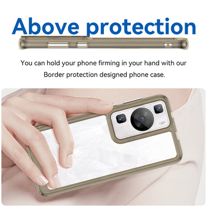 Raised Bezel Phone Case for Huawei P60 / P60 Pro, TPU+Acrylic Phone Shell Drop Protection Cover