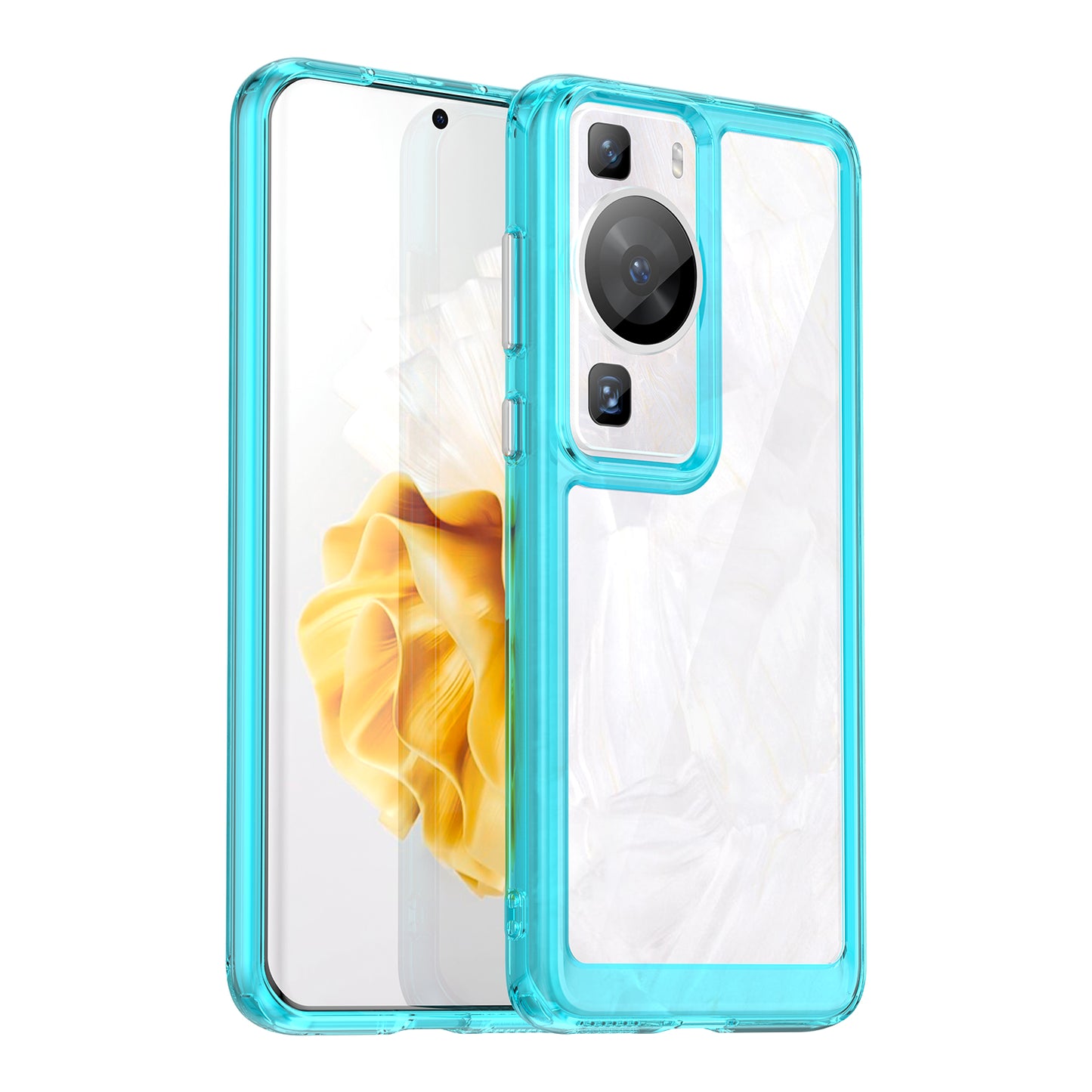 Raised Bezel Phone Case for Huawei P60 / P60 Pro, TPU+Acrylic Phone Shell Drop Protection Cover