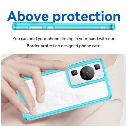 Raised Bezel Phone Case for Huawei P60 / P60 Pro, TPU+Acrylic Phone Shell Drop Protection Cover