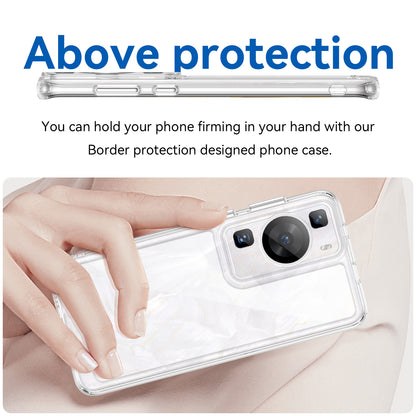 Raised Bezel Phone Case for Huawei P60 / P60 Pro, TPU+Acrylic Phone Shell Drop Protection Cover