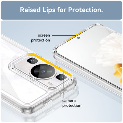Raised Bezel Phone Case for Huawei P60 / P60 Pro, TPU+Acrylic Phone Shell Drop Protection Cover