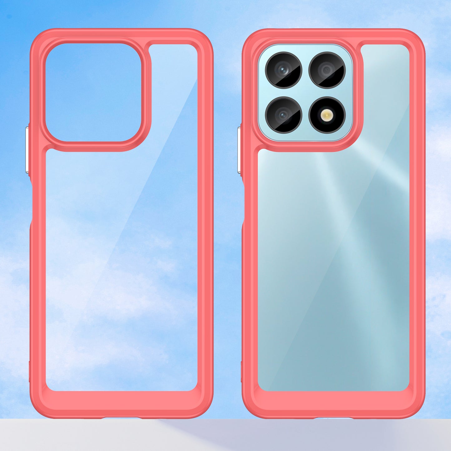 Phone Case for Honor X8a 4G , Acrylic+TPU Cell Phone Shell Protective Cover