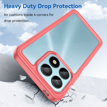 Phone Case for Honor X8a 4G , Acrylic+TPU Cell Phone Shell Protective Cover