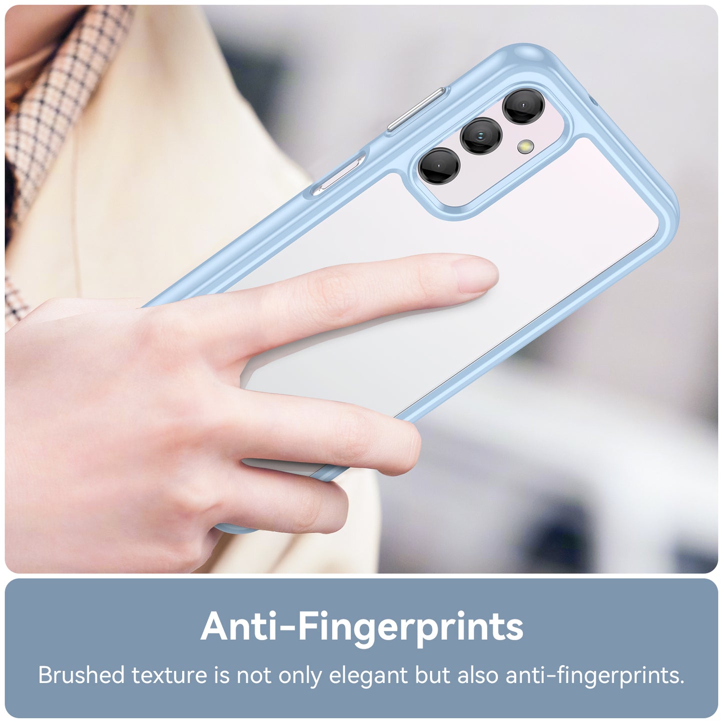 For Samsung Galaxy M14 5G Anti-Drop Phone Cover TPU+Acrylic Dustproof Phone Case Shell