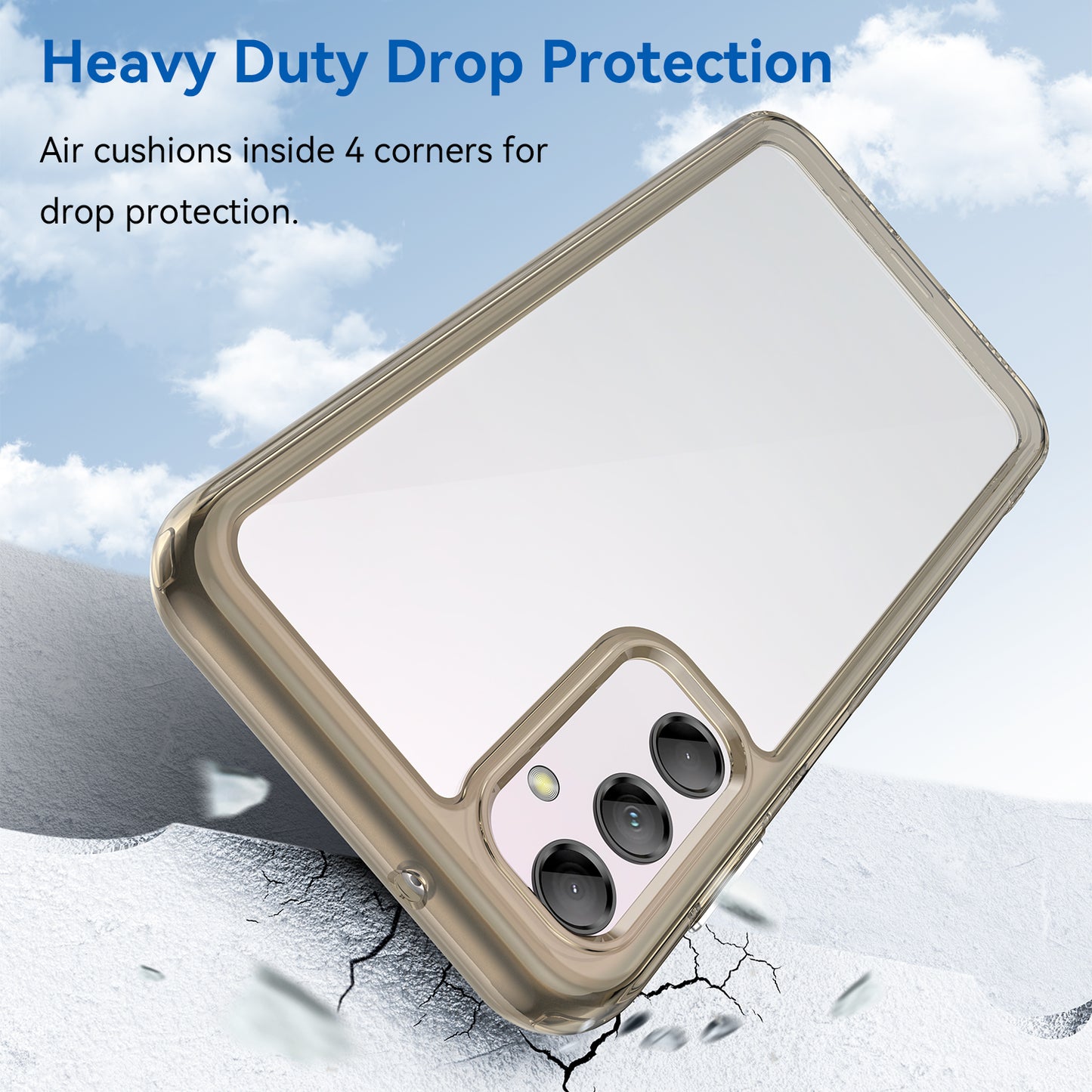 For Samsung Galaxy M14 5G Anti-Drop Phone Cover TPU+Acrylic Dustproof Phone Case Shell