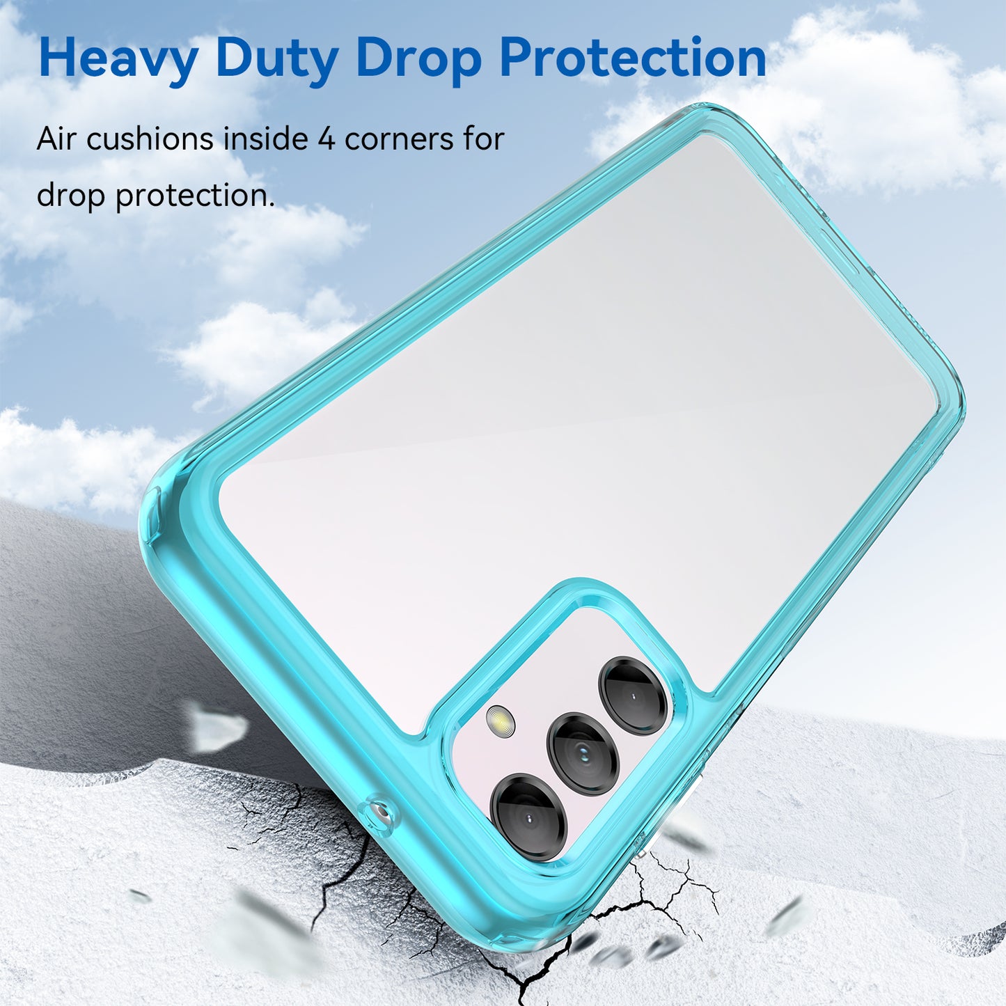 For Samsung Galaxy M14 5G Anti-Drop Phone Cover TPU+Acrylic Dustproof Phone Case Shell