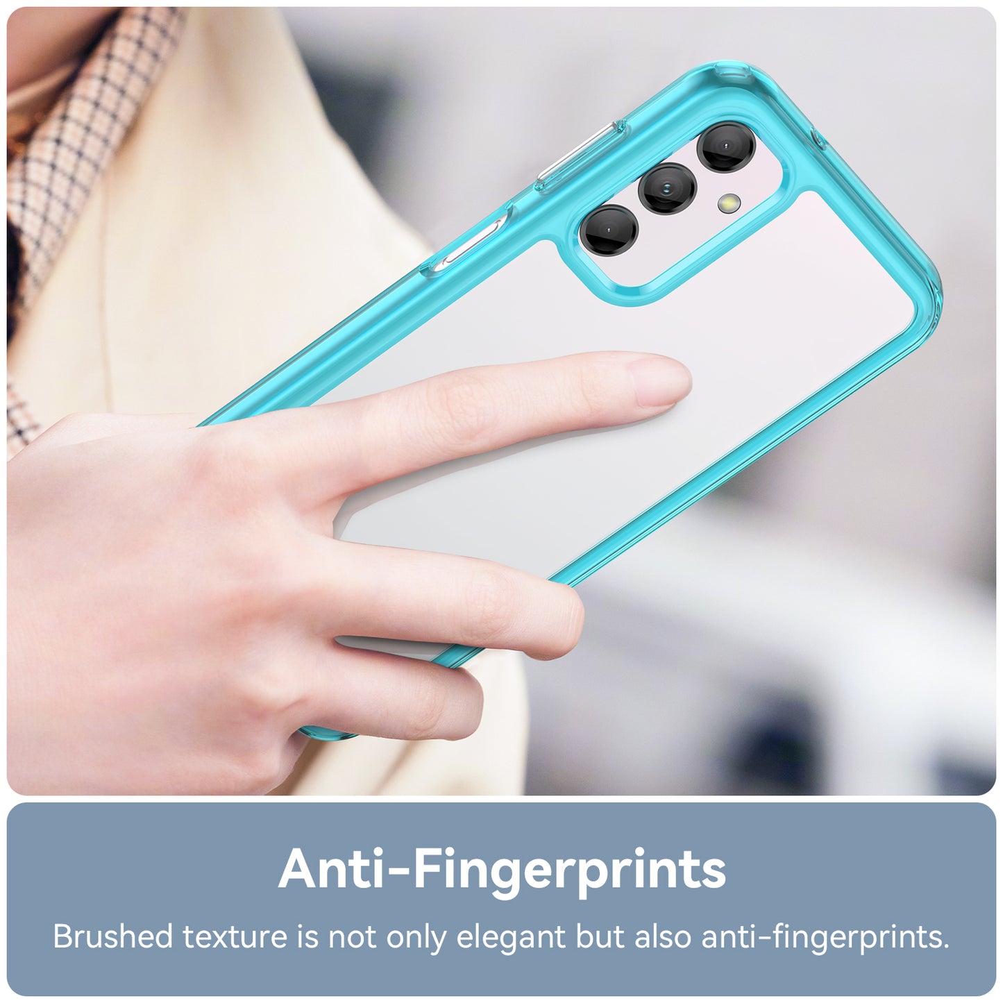 For Samsung Galaxy M14 5G Anti-Drop Phone Cover TPU+Acrylic Dustproof Phone Case Shell