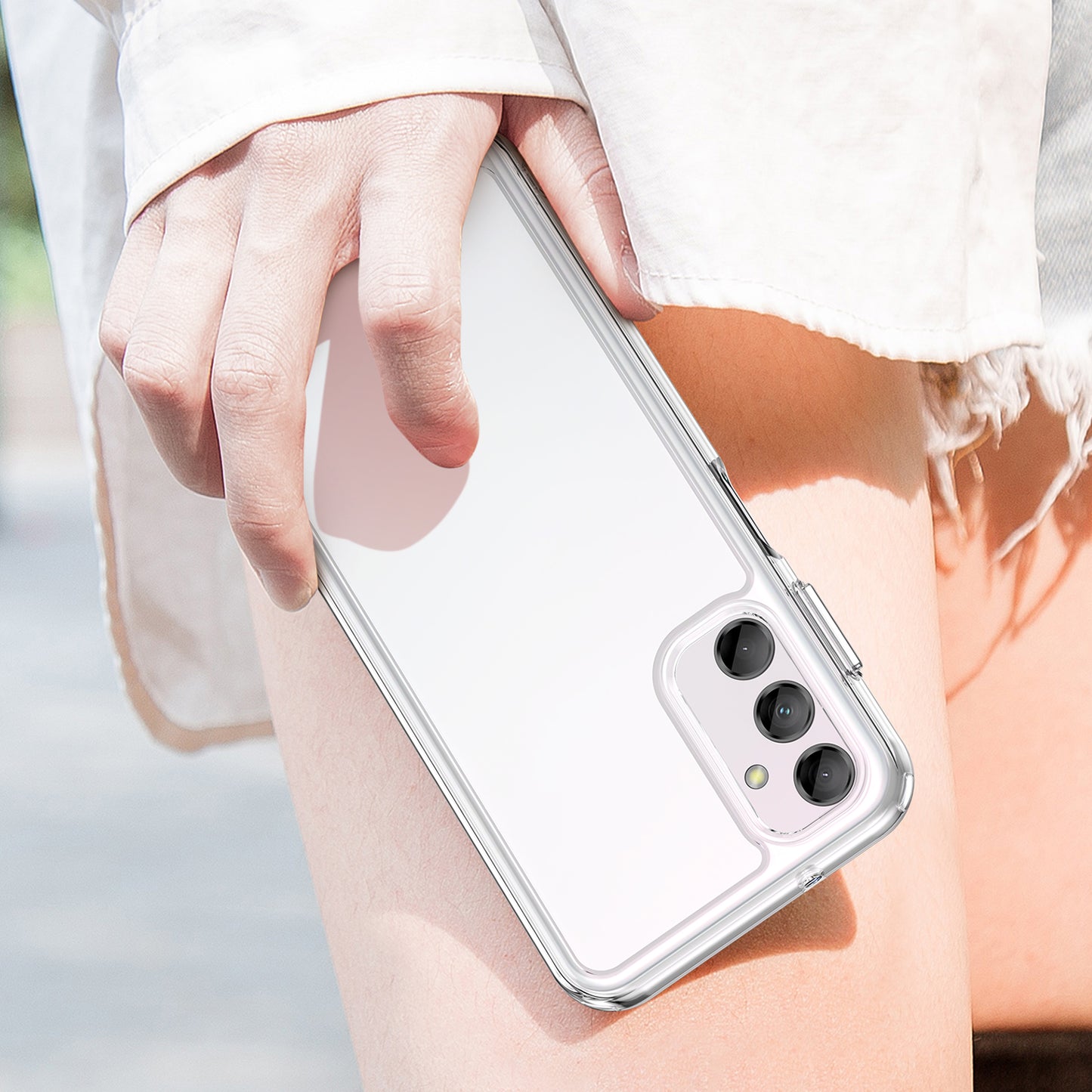 For Samsung Galaxy M14 5G Anti-Drop Phone Cover TPU+Acrylic Dustproof Phone Case Shell